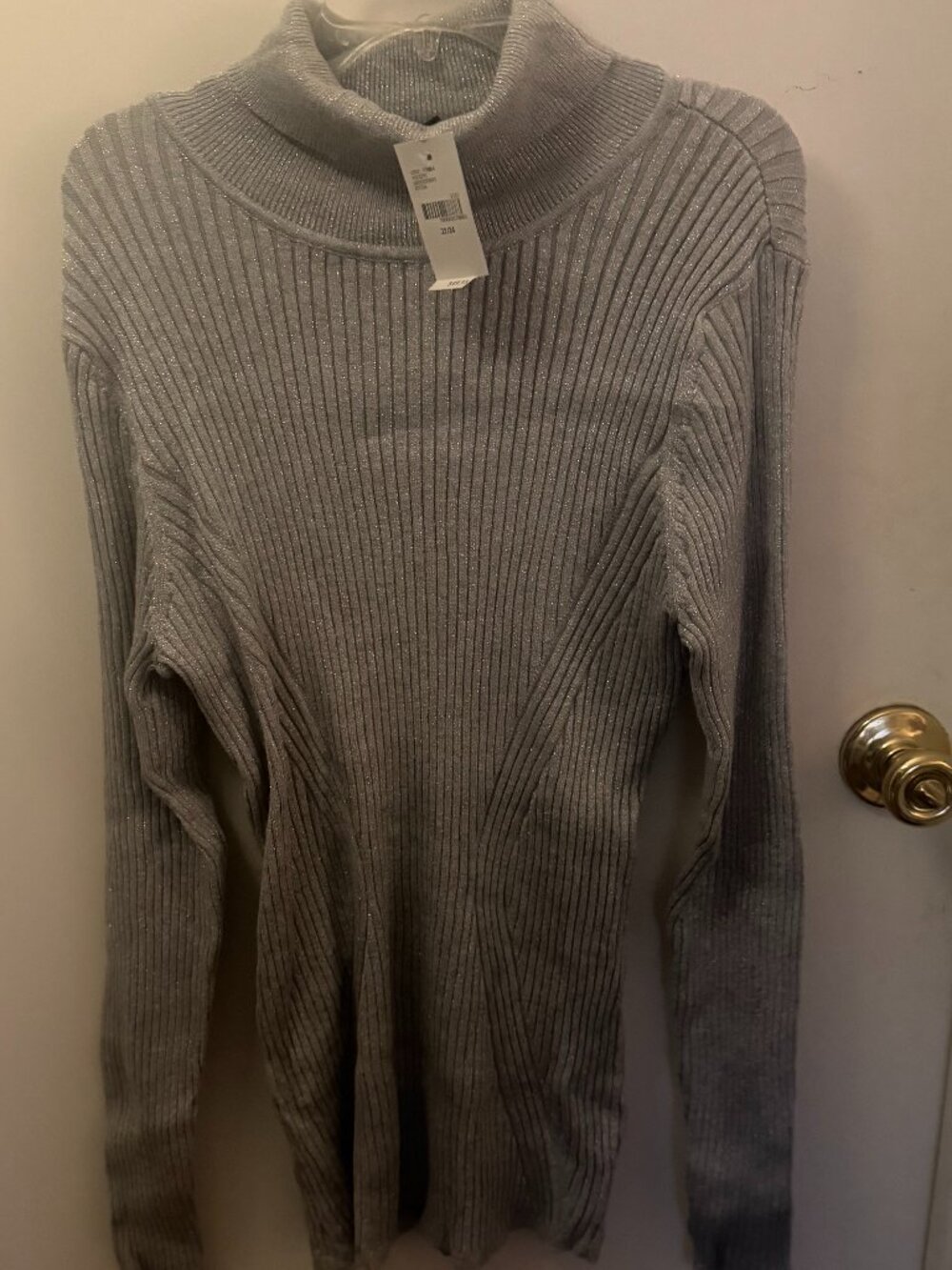 Lane Bryant Silver Gray Turtleneck W 22-24